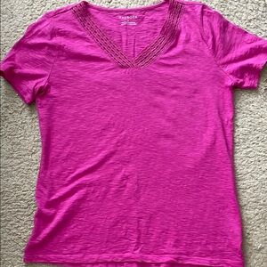 Papaya Pink Fitted Short Sleeve T-Shirt